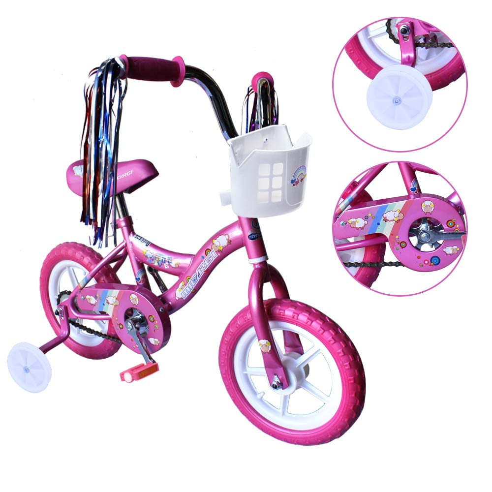 Training Wheels with Coaster Brake ChromeWheels Boys and Girls Bike 12-14-16 Kids Bicycle for 2-6 Years Old EVA Tires 