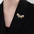 thumbnail image 3 of Osdhezcn Elegant Crystals Bowknot Brooch Sturdy Alloy Jewelry for Her, 3 of 9