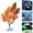 Orange, variant on Aquarium Decoration Leaf,Lifelike Plastic Betta Rest Leaf with Suction Cup,For Fish Tank Breeding & Hiding,1PC,Orange