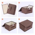 thumbnail image 3 of 1 Pack Clothes Storage Bags Moving Bags Coffee 10.2*7.5*6.3In, 3 of 4