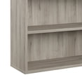 thumbnail image 4 of HomeFare Industrial Farmhouse 3 Shelf Bookcase Gray Weathered Oak, 4 of 8