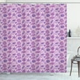 thumbnail image 1 of Ambesonne Marine Shower Curtain, Turtle Shell Sea Animals, 69"Wx75"L, Violet Purple Pale Mauve, 1 of 3