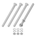 thumbnail image 1 of Uxcell 4-Pack Tornillo de Cabeza Hexagonal con Tuercas, Arandelas Planas y de Bloqueo M5x70mm, 1 of 6