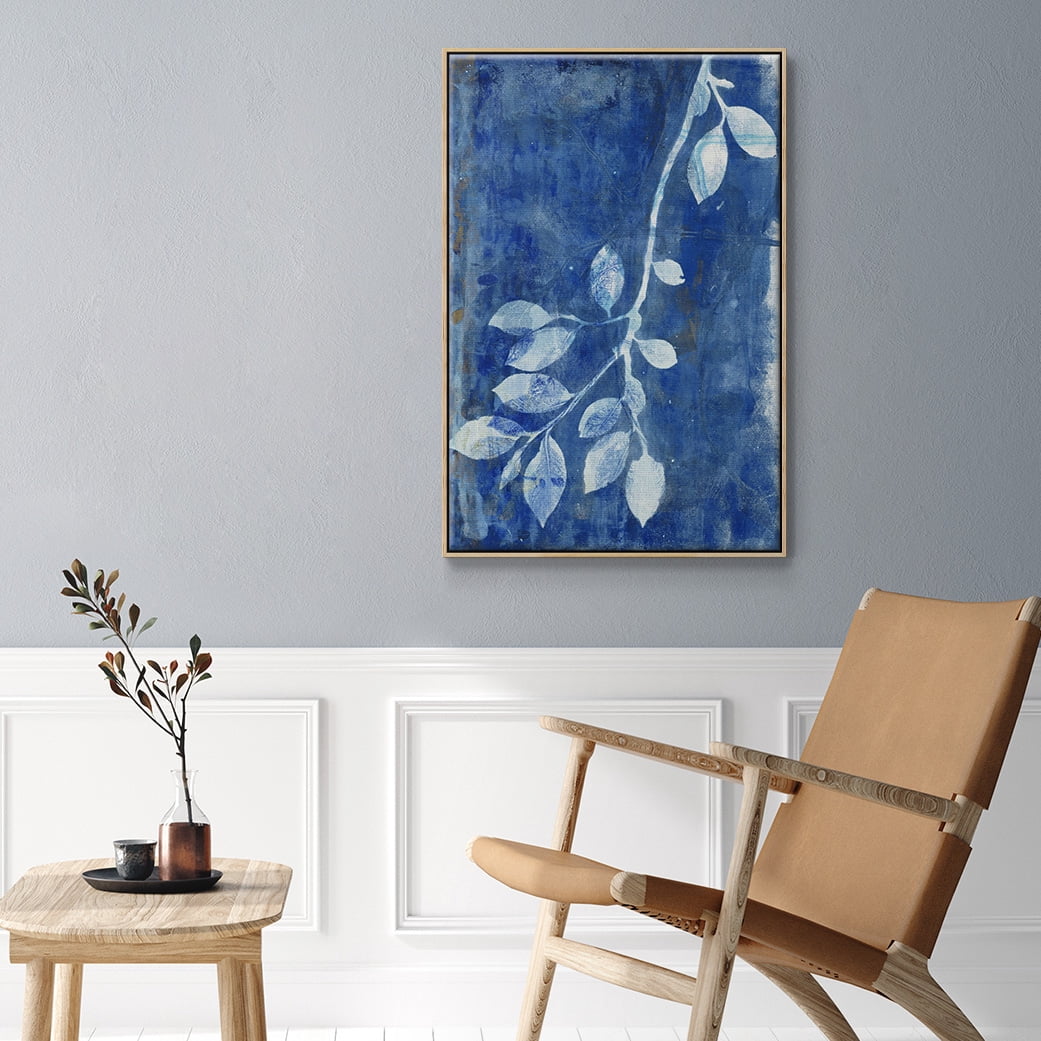 Branching Out XIX Framed Premium Gallery Wrapped Canvas - Ready to Hang - 27 x 41 - Natural Wood Floating Frame