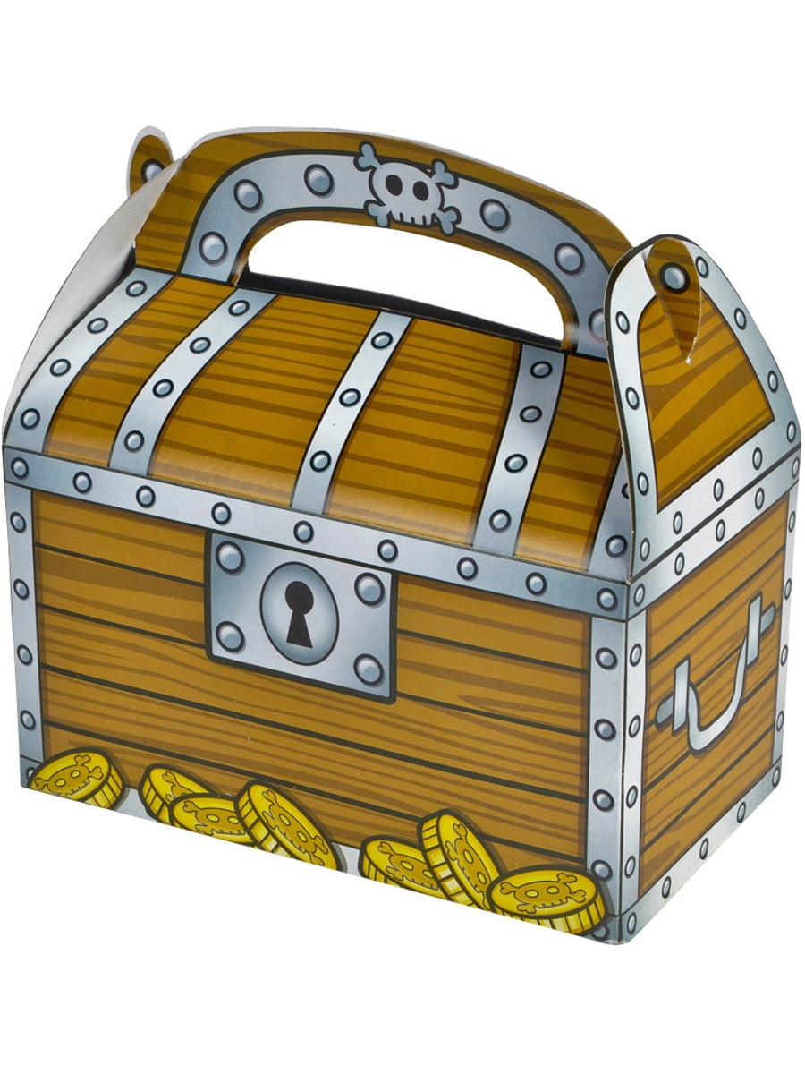 Goody Bag Suffers or Treat Bags Value Pack 192 Gems Pirate Bag Full Of Treasures Mega Pirate Booty Treasures Pirate Loot Coins and Gems Treasure Map Pirate Props for Treasure Hunt Game Party Favors