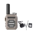 thumbnail image 1 of Mini walkie talkie perfecl dos vías portátil clip trasero Caqui, 1 of 8