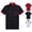Black, variant on HAJWOH Men's Chef Coat Uniform Short Sleeve Button Jacket Restaurant Kitchen Work Breathable Clothes