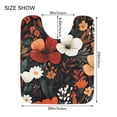 thumbnail image 5 of Yayeee Bath Rug for Bathroom Floor Non Slip Contour Fluffy Soft Absorbent Mat, 20"x24", Red Flowers Pattern, 5 of 7