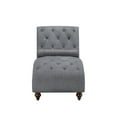 thumbnail image 3 of OakvillePark Gearhart Tufted Microfiber Chaise Lounge, Gray, 3 of 6
