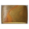 thumbnail image 4 of Justice Design Group Cer-8899W Ambiance 2 Light 10" Tall Led Wide Oval Outdoor Wall Sconce, 4 of 6