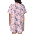 thumbnail image 3 of Kdxio Butterfly Print Pajamas Sets for Women Short-Sleeved Pjs with Lounge Shorts Two Piece Sleepwear S-4XL, 3 of 9