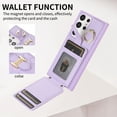 thumbnail image 5 of ELEHOLD for Samsung Galaxy S20 Ultra Crossbody Wallet Case with Card Holder Soft PU Leather Shockproof Protective Cover with Shoulder Strap for Women Girls for Samsung Galaxy S20 Ultra,purple, 5 of 8