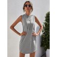 thumbnail image 5 of Men's Drawstring Sleeveless Hooded Mini Dress with 95% Polyester and 5% Spandex Fabric for a Lightweight Sheer Look, 5 of 6