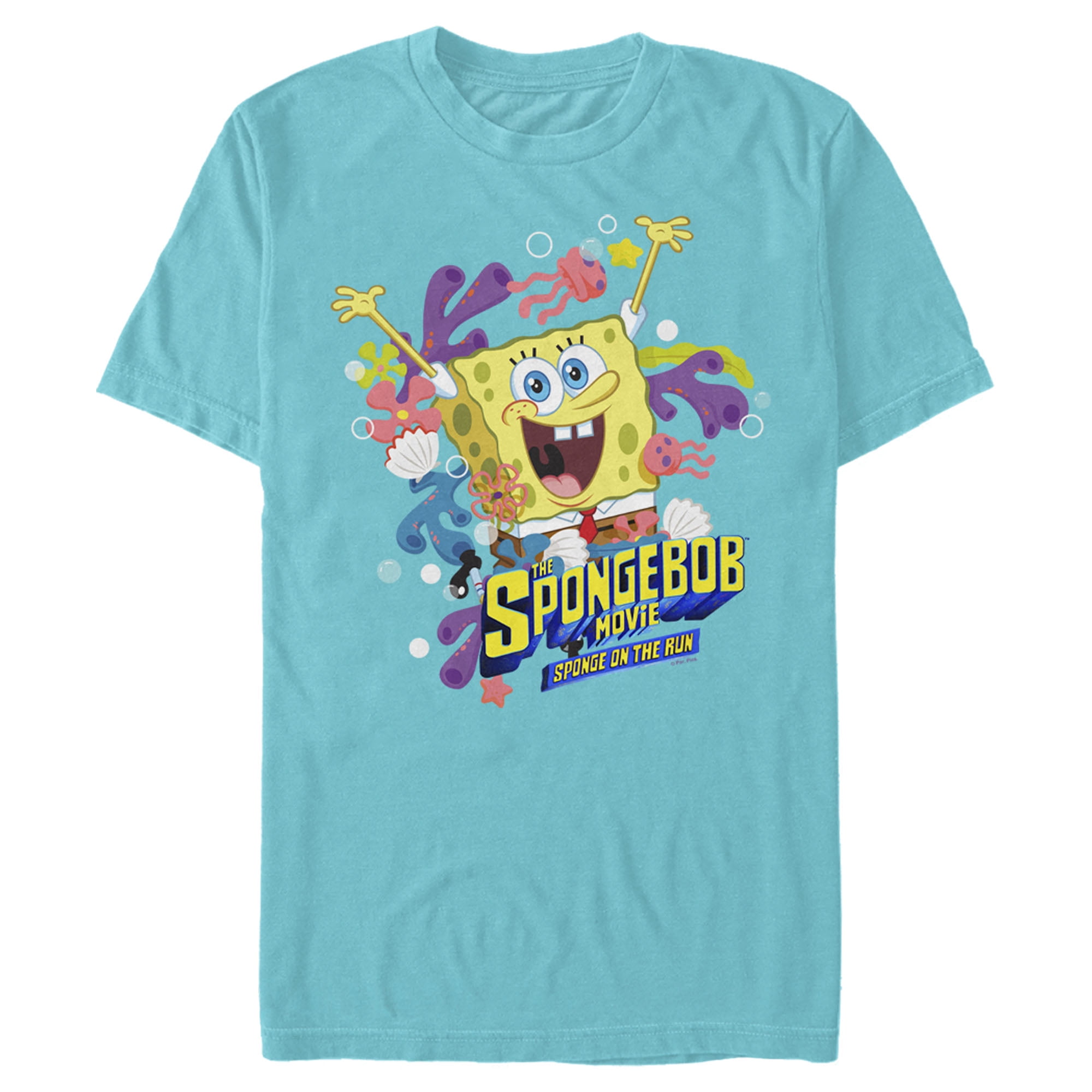 Spongebob Squarepants Mens Spongebob Squarepants Sponge On The Run Ocean Celebration Graphic 8738