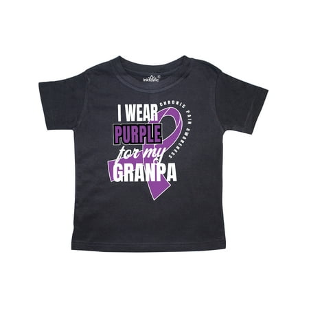 

Inktastic Chronic Pain I Wear Purple For My Granpa Gift Toddler Boy or Toddler Girl T-Shirt