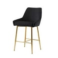thumbnail image 4 of Heavenly Collection Velvet Stool SET OF 2, 4 of 5