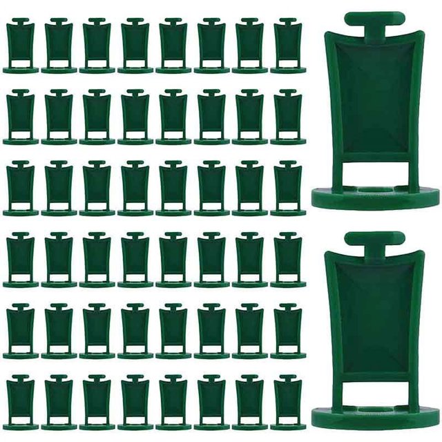 50 Piezas Clip de Plástico Clip de Extensión Abrazadera de Plástico con Efecto Invernadero Clips de Aro de Jardín Clip de Suspensión de Flores Clip de Aluminio
