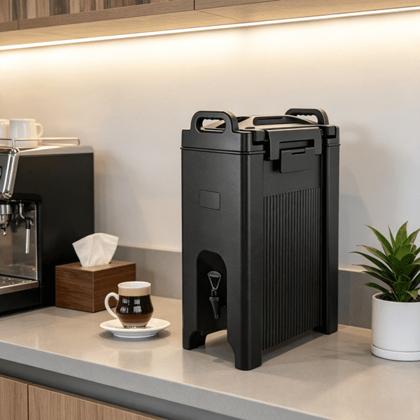 2 Pack Insulated Beverage Dispenser 5 Gal/19L, Hot & Cold Server with Spigot & Handle, Food-Grade Thermal Cooler for Tea, Coffee & Water, Black