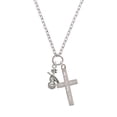 thumbnail image 2 of Delight Jewelry Silvertone Violin I Have Plans for You Engraved Cross Zoey Necklace, 28", 2 of 4
