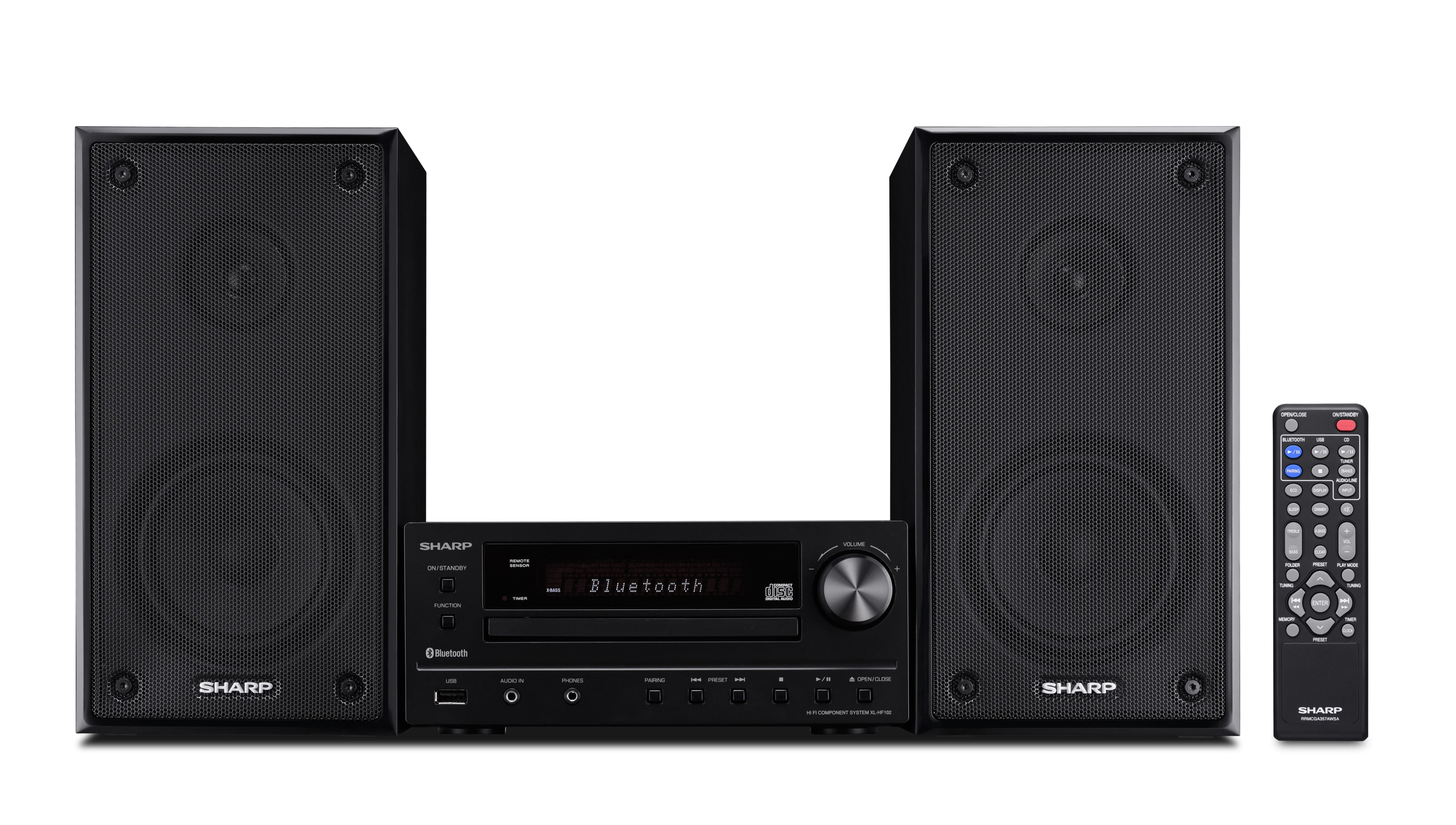Sharp XLHF102B HI Fi Component MicroSystem with Wireless BT Walmart