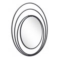 thumbnail image 1 of homeroots bed & bath 385474 Concentric Circles Black Finish Wall Mirror, 1 of 1