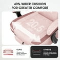 thumbnail image 6 of Gaming Chairs,Douxlife Heavy Duty Extra Large Gaming Chairs with Footrest and Breathable Fabric,Ergonomic Computer Chairs Office Chairs With 350LBS Load Bearing,Pink, 6 of 10