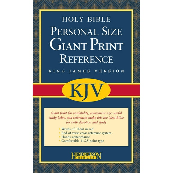 Pre-Owned Personal Size Giant Print Reference Bible-KJV (Unknown) 1598560972 9781598560978