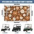 thumbnail image 3 of Modern Flowers Golf Cart Seat Protector 51" x 31" Towel Style Cover for Golf Cart Front Seat Easy to Maintain, 3 of 8