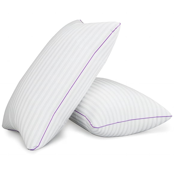Juego de 2 almohadas VAINOC, tamaño king, relleno de microfibra, 50 x 90 cm