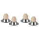 thumbnail image 1 of Juego de 4 Portavasos para Huevos, de Acero Inoxidable, para Huevos, Platos, Vajilla, para Huevos Duros Y Blandos, Exhibición de Cocina, 1 of 5