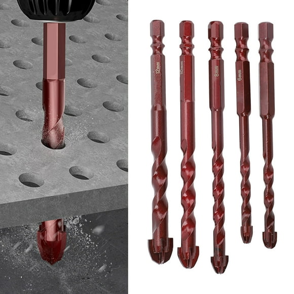 Masonry Drill Bit Set, Masonry Drill Bits High Hardness for Glass Ceramic Tile