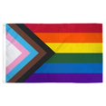 thumbnail image 4 of Bannière Drapeau Arc-en-Ciel Durable Résistante aux UV Drapeau de Fierté de Progrès Soutien pour Drapeau LGBT, 4 of 7