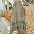 thumbnail image 6 of Womens High Waist Polka Dot Pleated Skirt Maxi Swing Skirt, 6 of 6