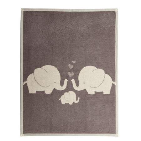 UPC: 8681619805129 | Turkish Cotton Blend Soft Baby Blanket Elephant