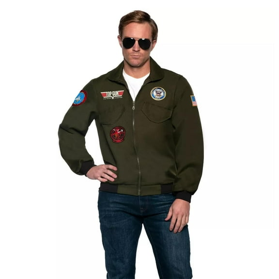 Underwraps UR30543 Navy Top Gun Pilot Jacket Adult Costume-Men's XX-Large