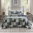 thumbnail image 4 of Madison Park Timber Polyester Reversible Printed Coverlet Set in Green, 4 of 5