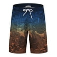 thumbnail image 7 of APTRO Mens Swim Trunks Mesh Liner Swimming Shorts Board Shorts Quick Dry Summer Beach Shorts Gradient Blue Cargo MK119 L, 7 of 7