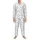 thumbnail image 3 of Balery Sea Turtle Pijama para Hombre de Dos Piezas con Manga Larga, Conjunto de Dormir y Descanso Suave con Bolsillos-Large, 3 of 7