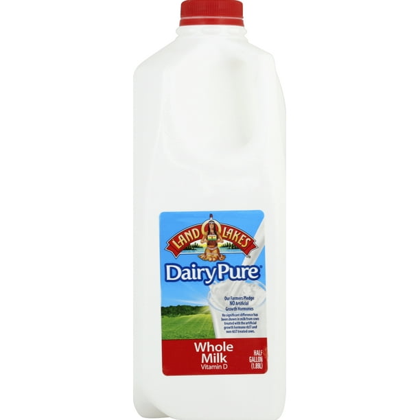 Land O Lakes Whole Milk Half Gallon Walmart Com Walmart Com