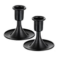 thumbnail image 1 of Bearachild Candelabros de Metal para velas, candelabros para cenas a la luz de las velas, regalo, candelabro de Adviento, 2 uds. Decoración del hogar Negro 8.2*8.5 cm, 1 of 6