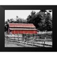 thumbnail image 2 of Peck, Gail 14x12 Black Modern Framed Museum Art Print Titled - BW Rustic Barn, 2 of 5