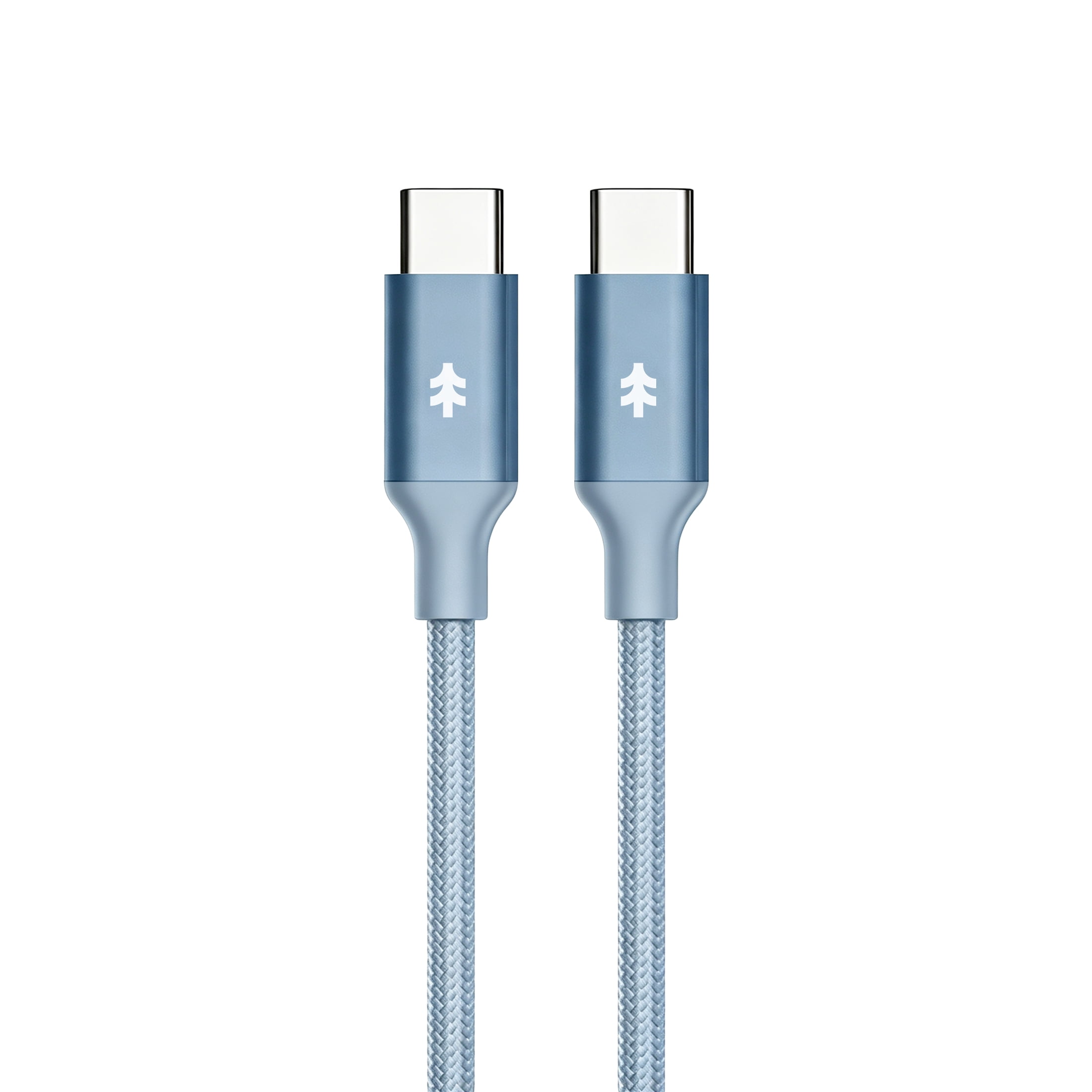 Swiss Tech Kabel M240 3 ft 240W Magnetic Self-Coiling USB-C Charging Cable, Cresta Blue
