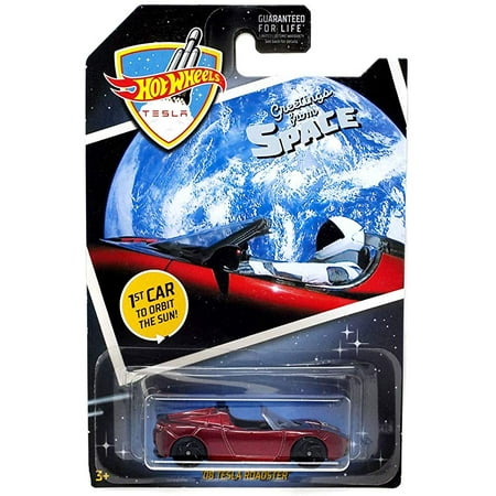 Hot Wheels Tesla Greetings From Space 08 Tesla Roadster
