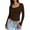 Brown, variant on TQWQT Womens Long Sleeve Shirts Fall Trendy Women Tops Slim Fit Square Neck Tshirt Y2k Crop Tops Teen Girls Winter Clothes L