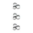 thumbnail image 1 of Ounissouiy 3 Pieces/Set Dumpling Skin Mould Maker Steel Pastry DIY Making Bakeware Tool Cooking Doughs Baking Stainless for Restaurant Type1 NO1, 1 of 6