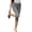 Dark Gray, variant on Capri Leggings for Women Low Waisted Slim Leg Striped Capris Split Hem Cropped Yoga Pants, 2XL