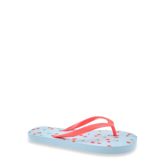 Wonder Nation Girls Printed Flip Flop Sandals
