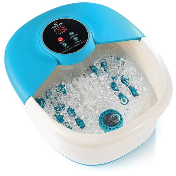 Masajeador de spa para pies Medical King 5 en 1 con calor y 14 rodillos