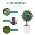 thumbnail image 3 of Indoor Fake Spherical Plant Window Decor Artificial Plastic Desk Potted Plants, 3 of 10