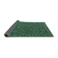 thumbnail image 2 of Ahgly Company Indoor Round Abstract Turquoise Blue Modern Area Rugs, 3' Round, 2 of 4